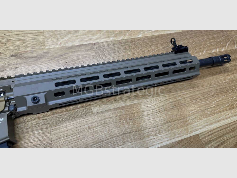 Heckler & Koch MR223 A3 Slim-Line 16.5" Barrel - semi-automatic rifle .223Rem long M-LOK handguard - sand color - sport approved! - similar to Bundeswehr G95A1 G95KA1 G95K H&K 416