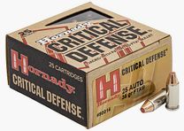 Hornady Critical Defense .25 ACP 35GR FTX 25 cartridges
