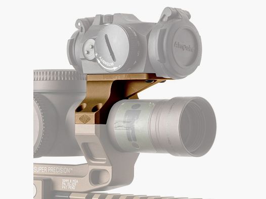 ROF-90 für Geissele 30mm Super Precision Montagen & Aimpoint Micro - Flach Dunkelbraun anodisiert
