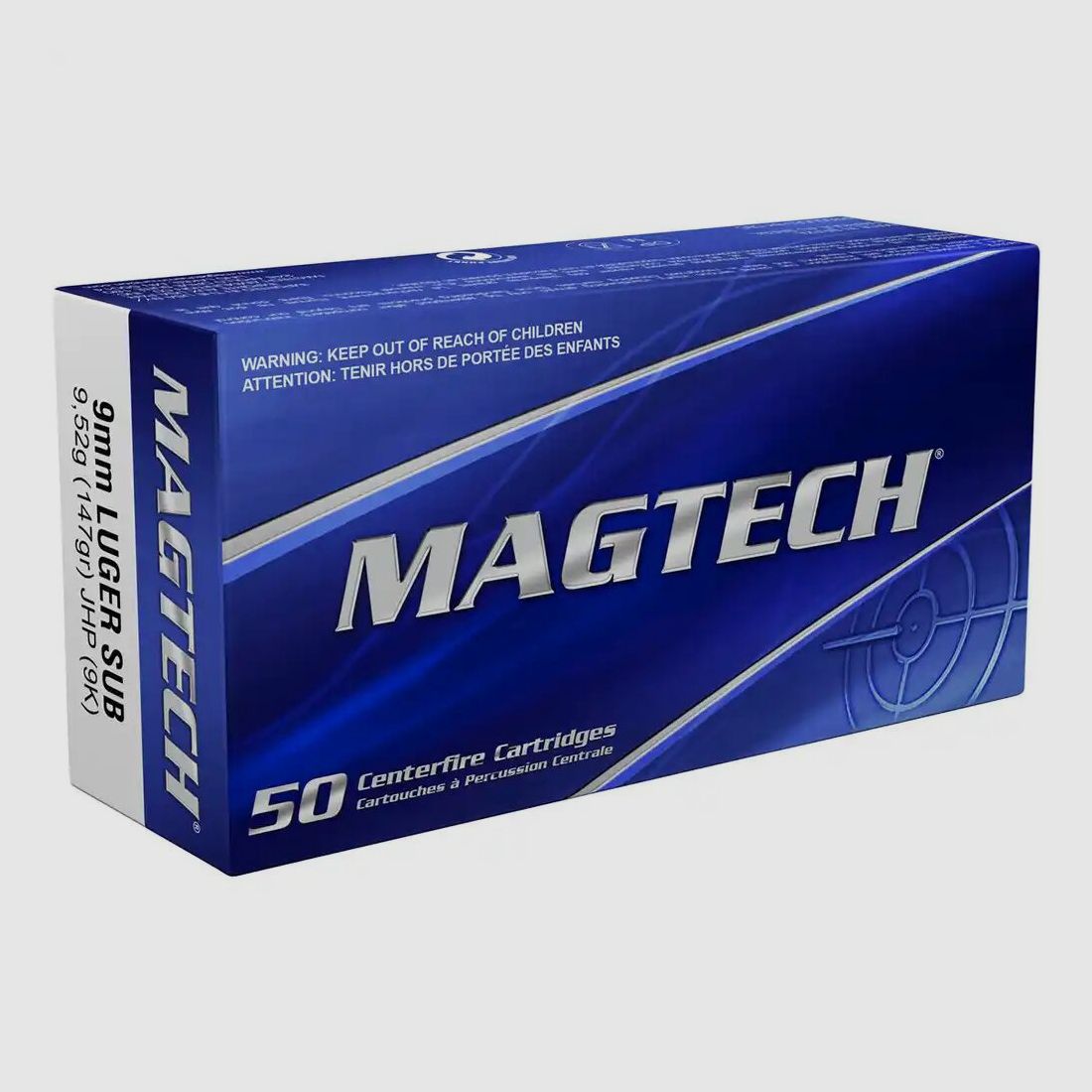 Magtech FMJ 124 grs - 50Stk