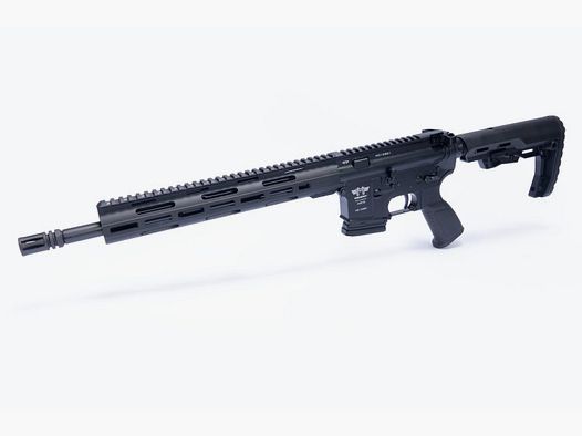 !! OFFERTA !! Messerschmitt AR15 Cal.223Rem., LL:14,5″ MG:1/2″-28 UNEF, Nero al PREZZO SET