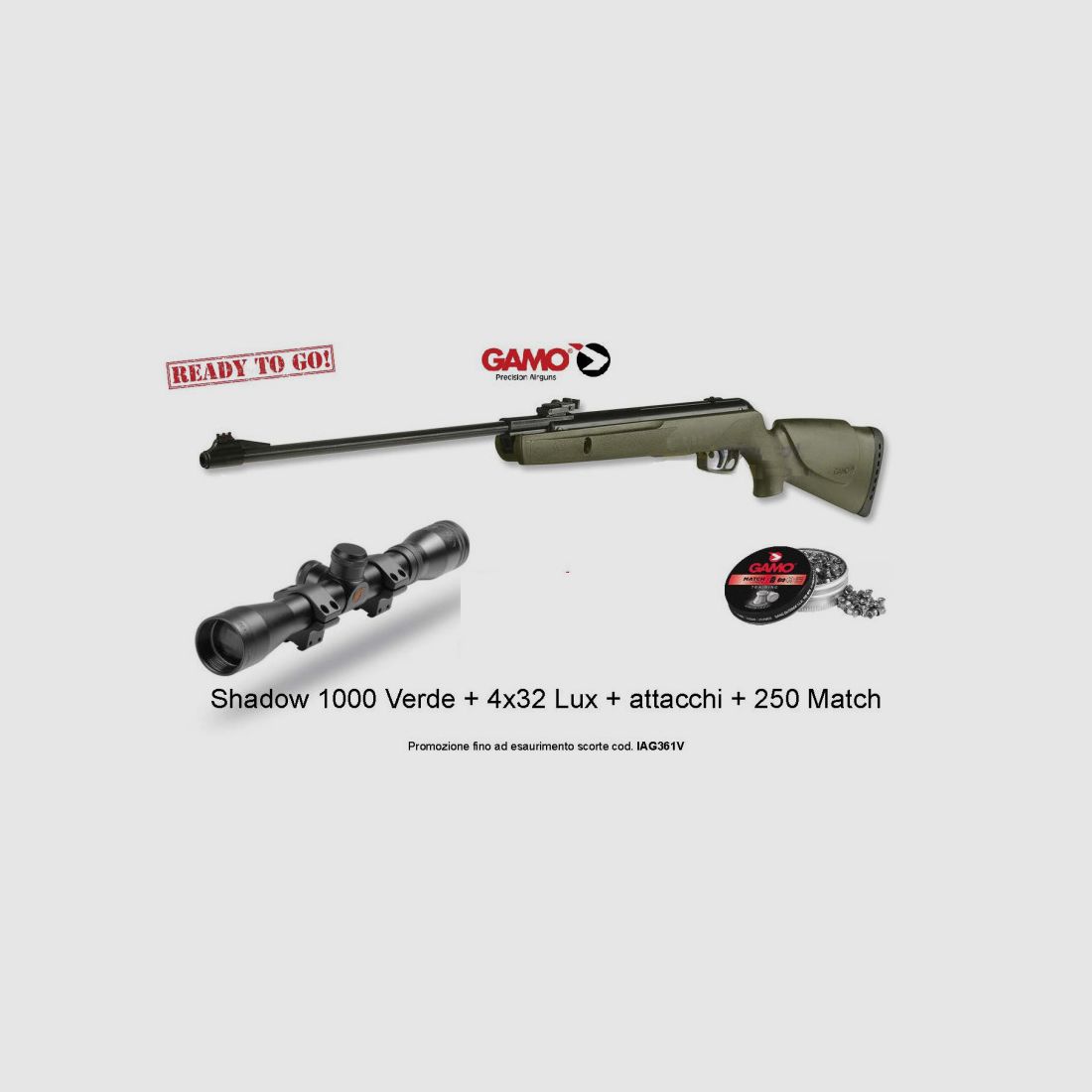 GAMO KIT SHADOW 1000 F 4,5 FREI, Bild 1 von 2