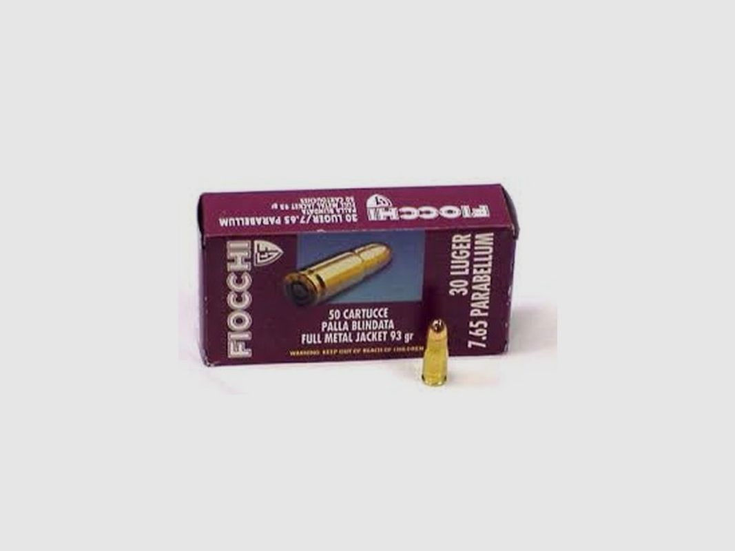 FIOCCHI PATRONEN 7,65 PARA 93 GR
