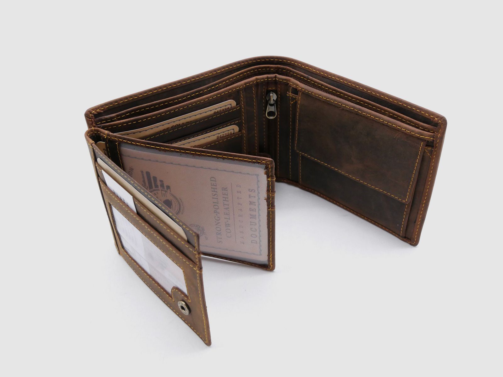 Greenburry 1796-25 Vintage Collection Leder Geldbörse Portemonnaie Save RFID