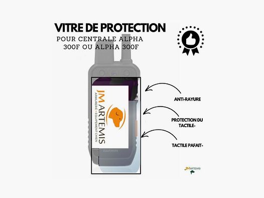 VITRE DE PROTECTION POUR CENTRALE GARMIN ALPHA 300F/ ALPHA 200 PLUS /ALPHA 200