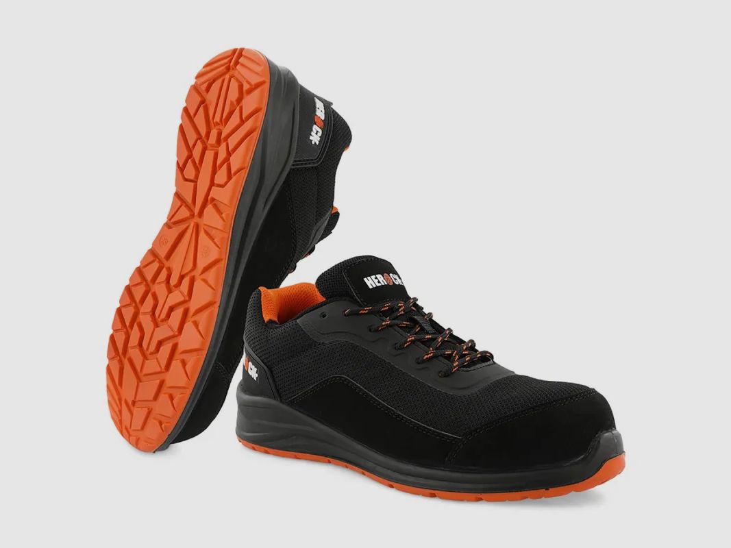 Chaussures de sécurité Leno - S1P SRC - Noir/Orange - Homme, image 9 sur 12