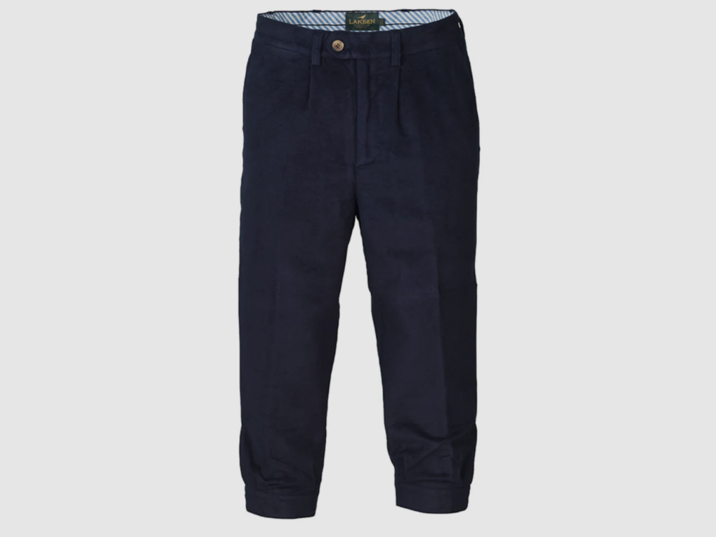 Laksen Pantaloni da Uomo Belgravia in Navy