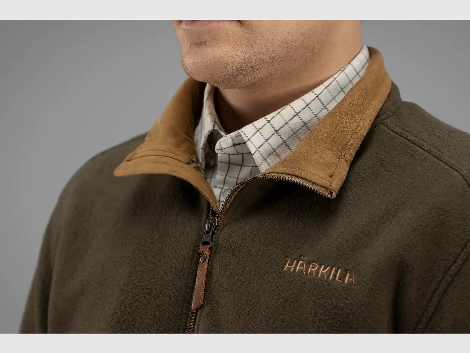 Härkila Sandhem Fleece Pullover, willow green melange, afbeelding 4 van 5