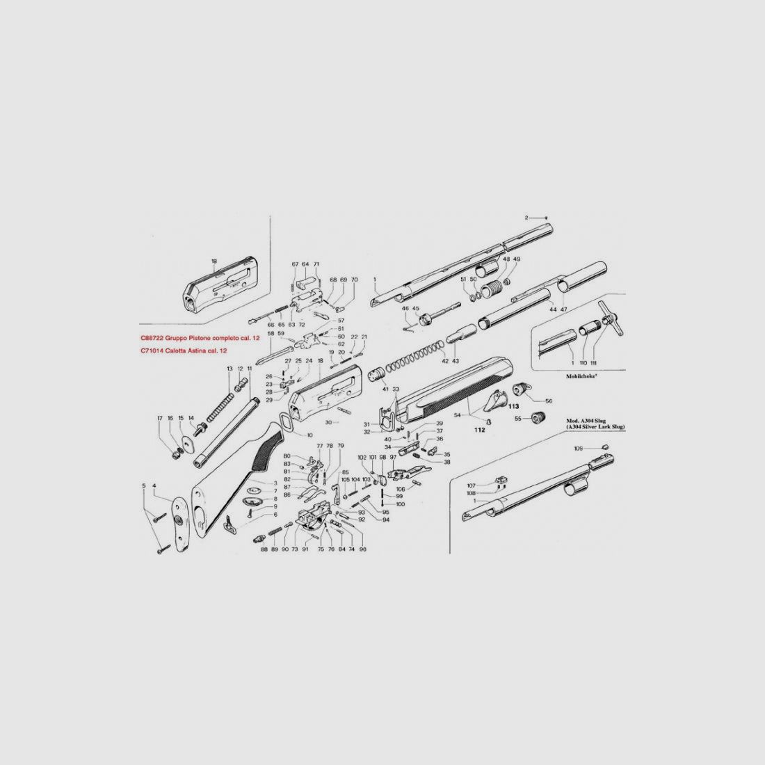 ESPLOSO BERETTA A300\1\2\3\4, immagine 2 di 2