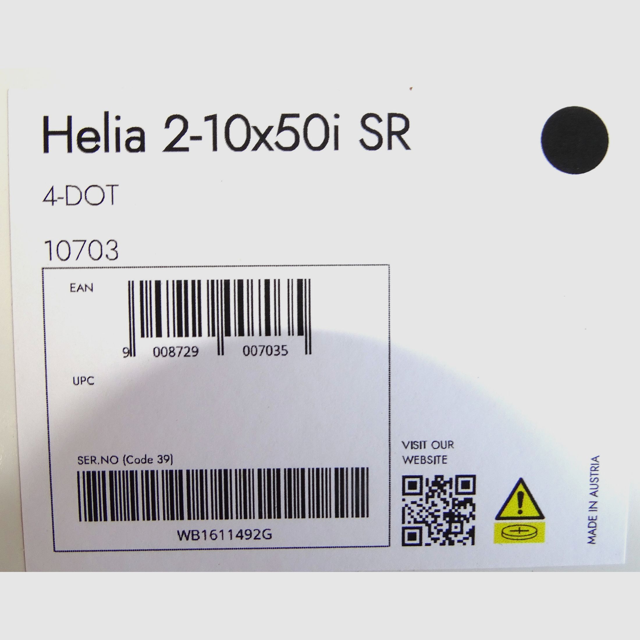 Kahles Helia Zfr. 2-10x50i SR (with rail), image 4 of 4
