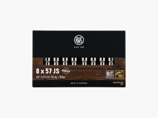 RWS HIT Short Rifle 160grs 20St 8x57JS