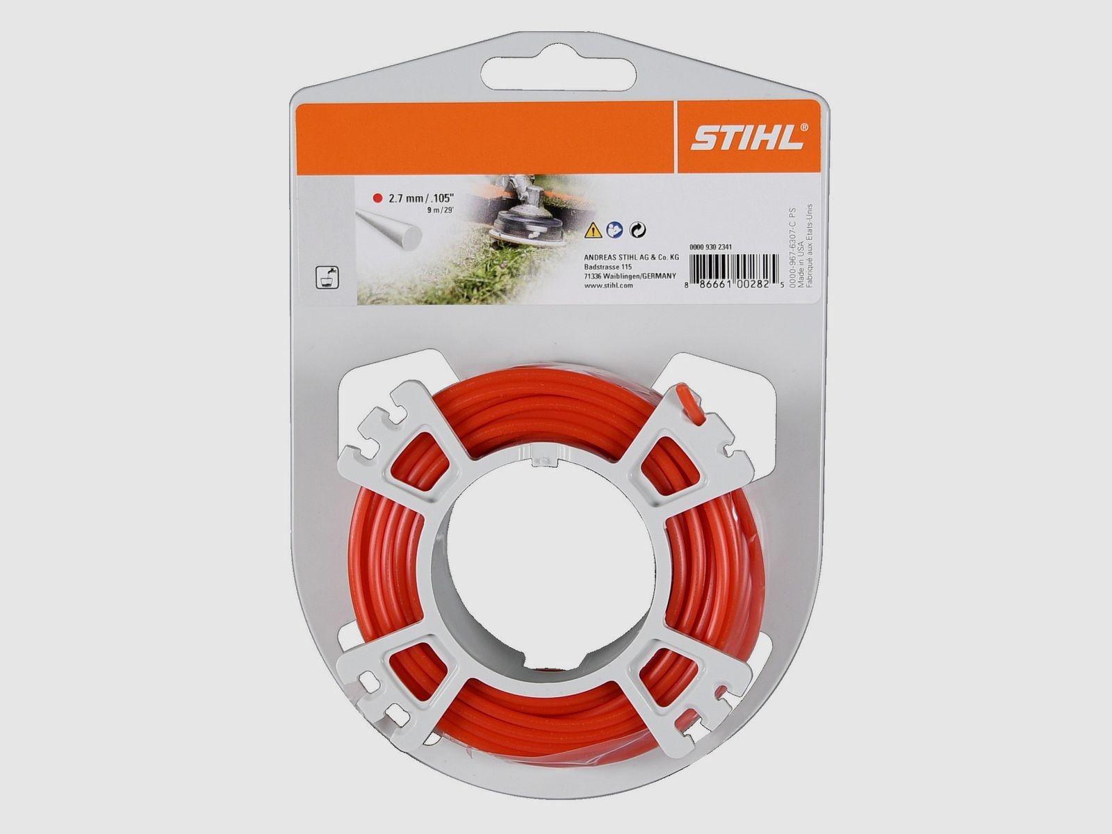 Stihl Mhfaden rund, rot 2,7 mm