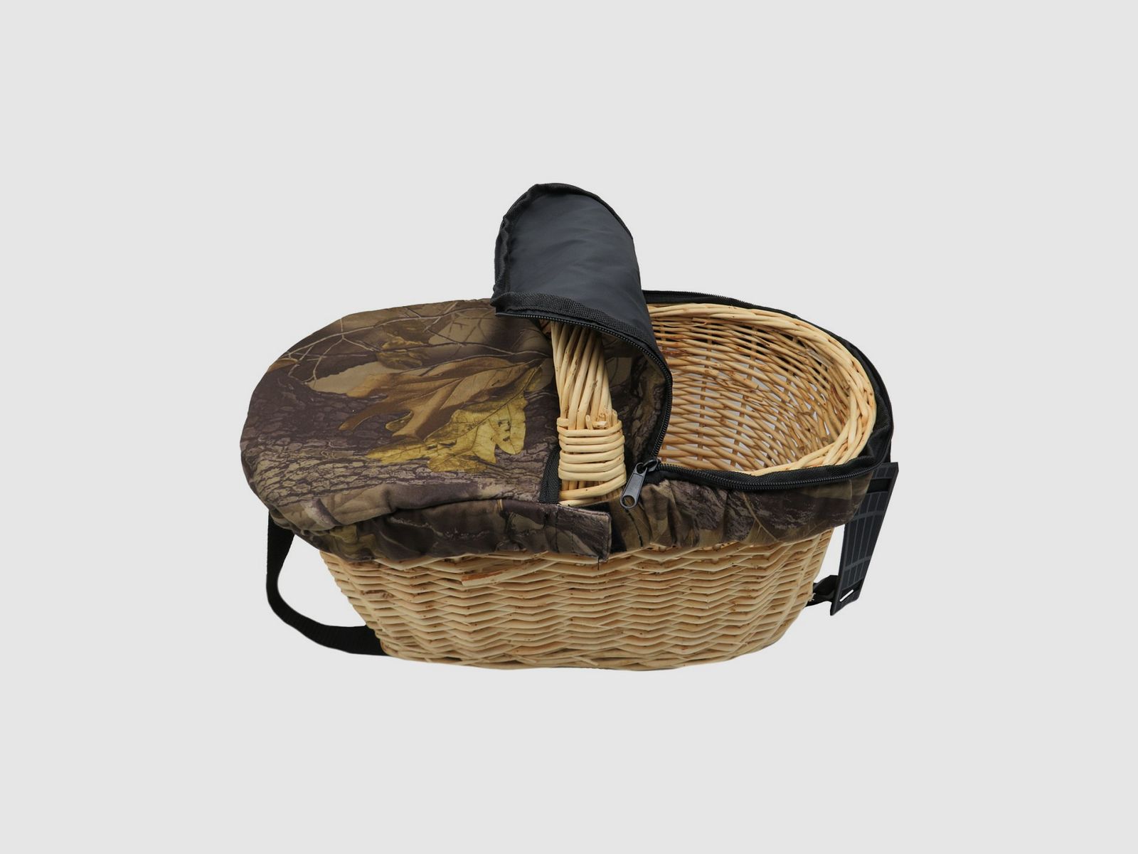Cesto per funghi in vimini cm 45x25x23, immagine 2 di 9