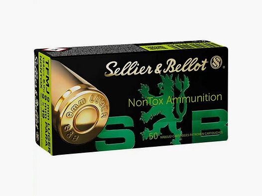 Sellier & Bellot 124grs TFMJ NonTox 50STK 9mmLuger