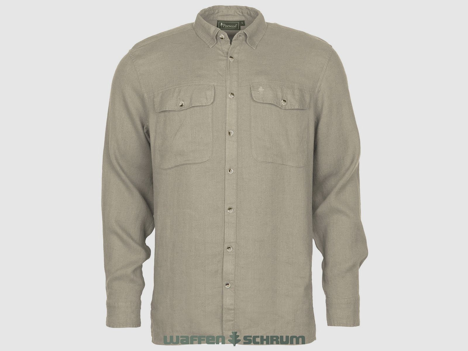 Pinewood Hemd Värnoma Nature Safe Linen Beige