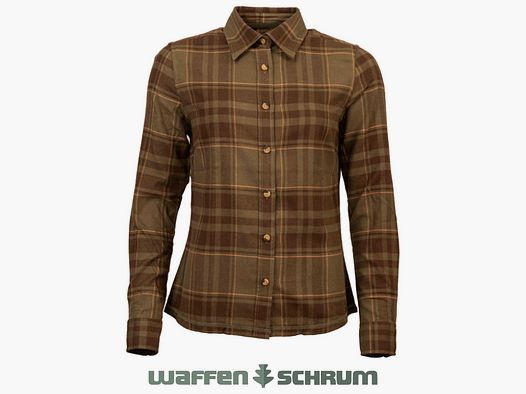 Böcker Bluse Flanell Carla Oliv