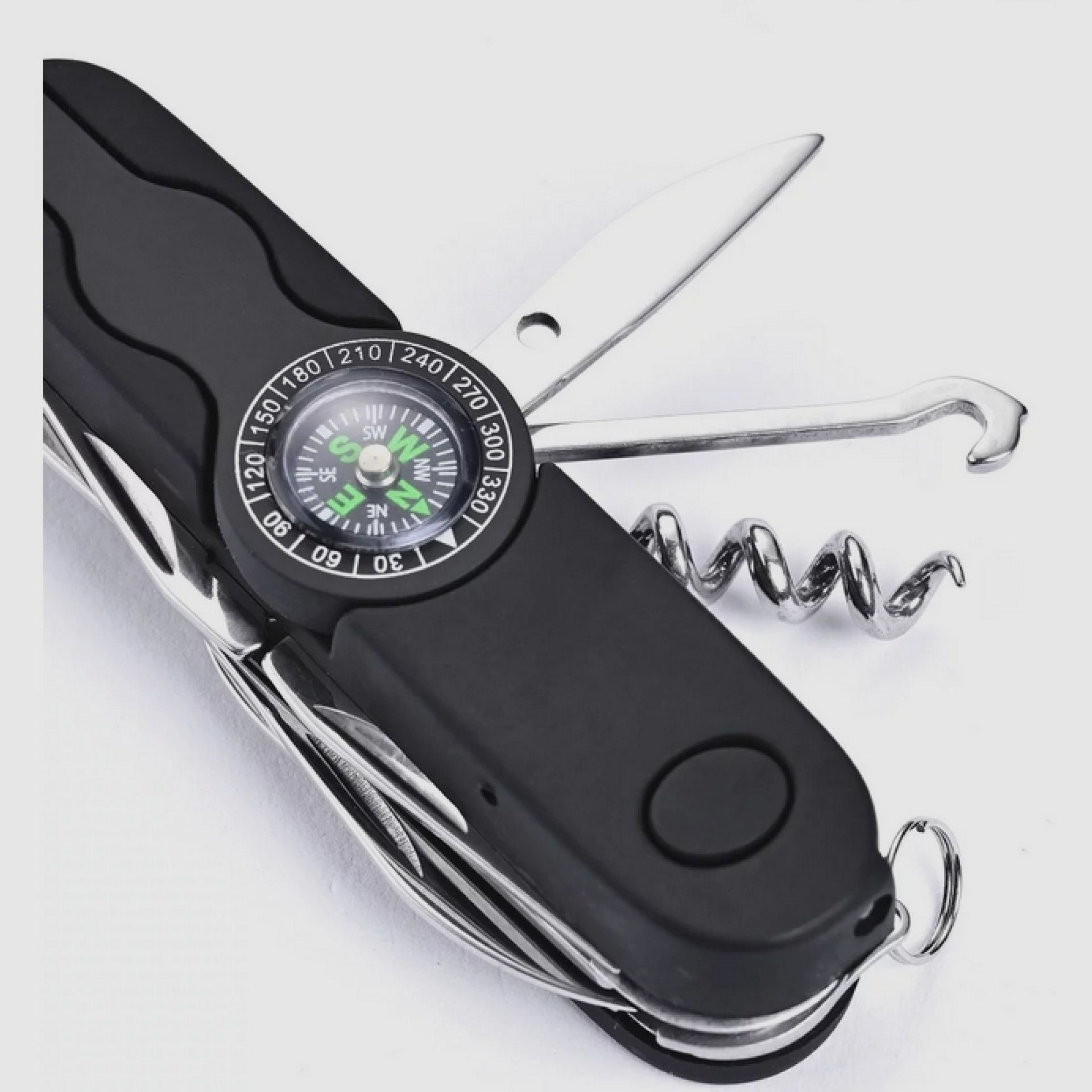 Azymut Izeron Taschenmesser – 13 Werkzeuge + Etui, 90 mm, schwarz (HK20017-8BL), Bild 5 von 10