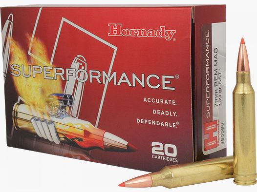 Hornady Superformance 7mm Rem Mag SST 139 grs Büchsenpatronen