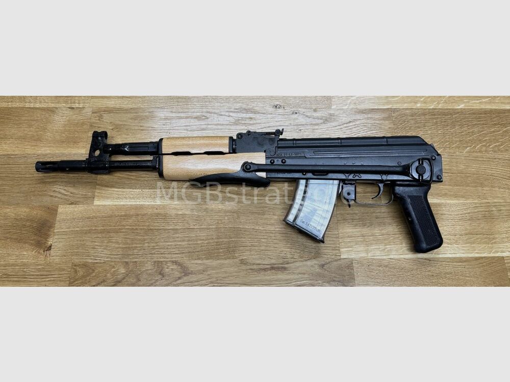 Cugir Modelo 64 de cañón corto - rifle semiautomático 7,62x39 - cañón de 32 cm con culata plegable Modelo 64SB - cañón niquelado - cañón corto de 32 cm - versión civil AKMS / sistema AKM / AK47 AK-47