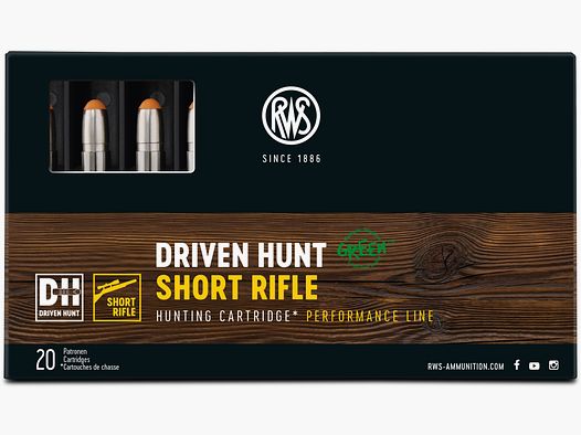 RWS .308Win. DrivenHunt 9,7g ShortRifle bleifrei