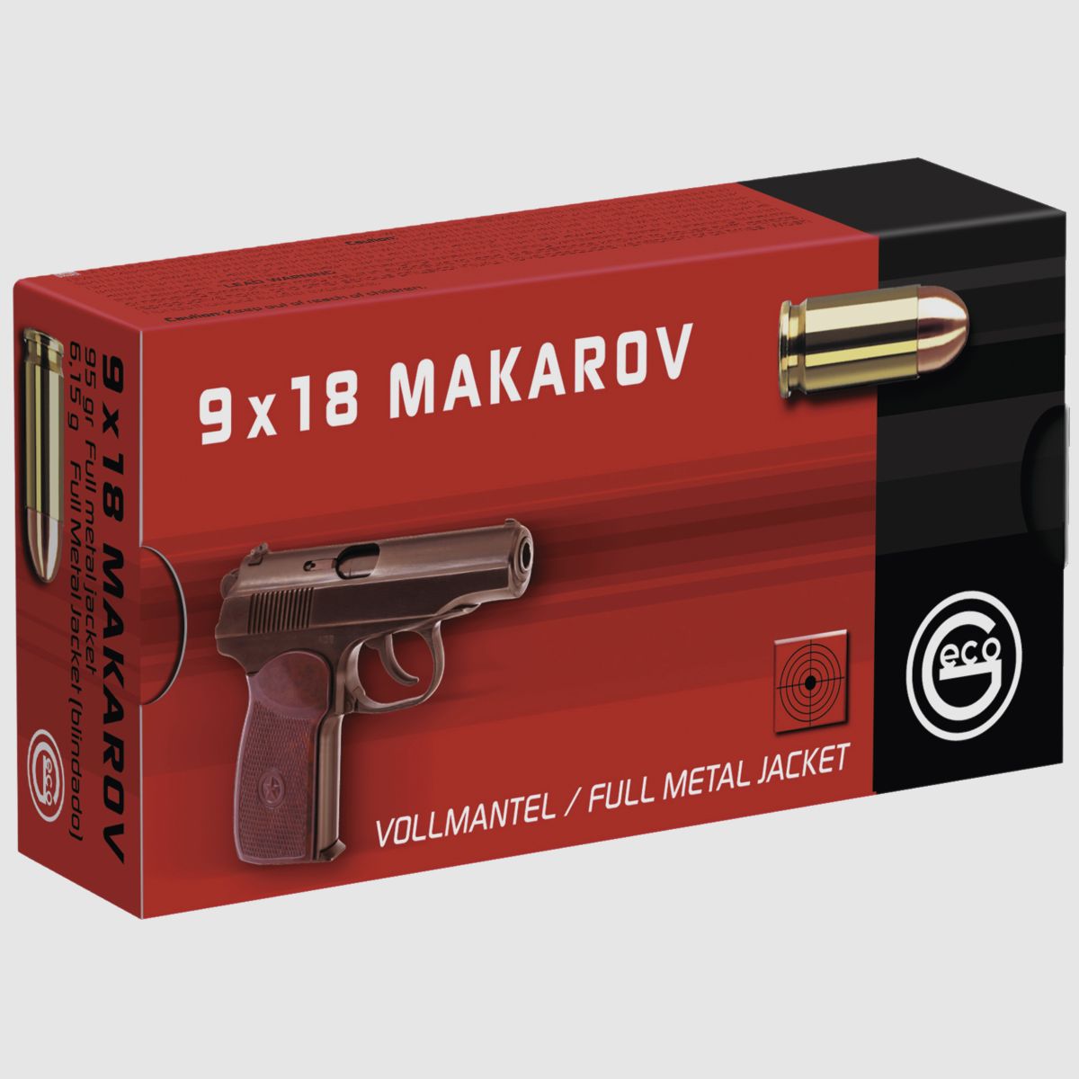 GECO 9mm MAKAROV FMJ