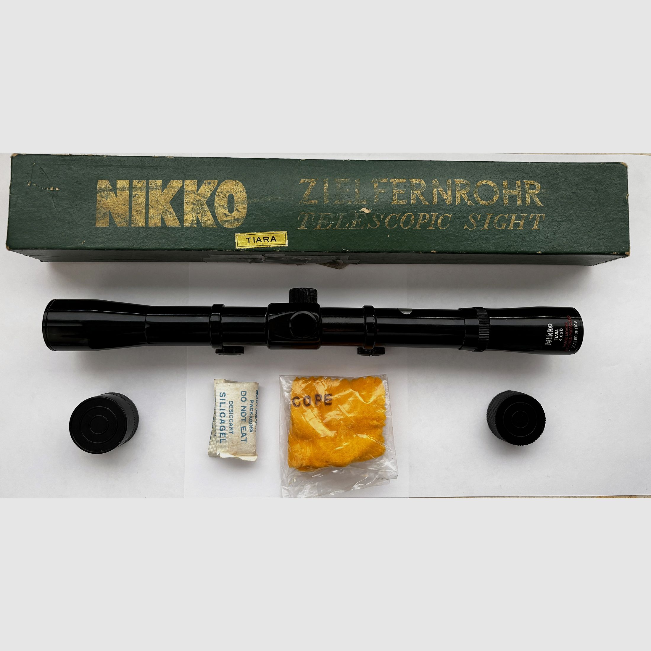 NIKKO TIARA 4×20 Zielfernrohr – Stickstoff – Luftgewehr – mit Original-Etui