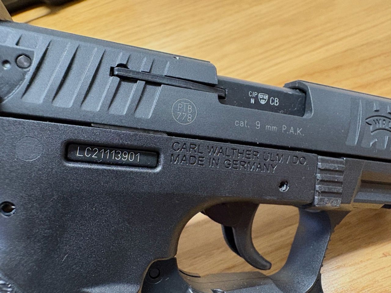 Walther P22Q 9mm P.A.K. Schreckschusspistole Schwarz