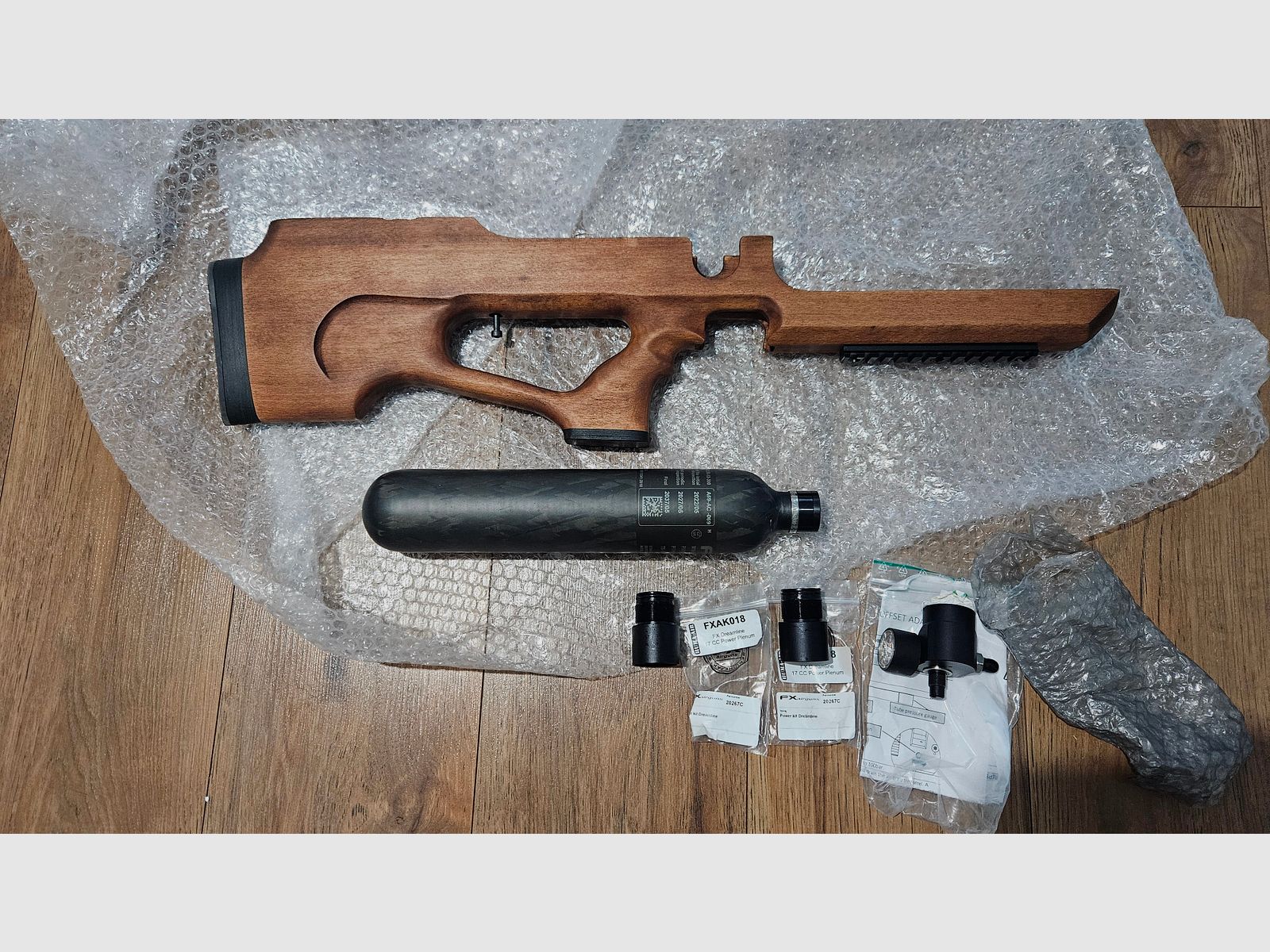 Holzschaft für FX Dreamline Bullpup mit Umbausatz auf Bottle