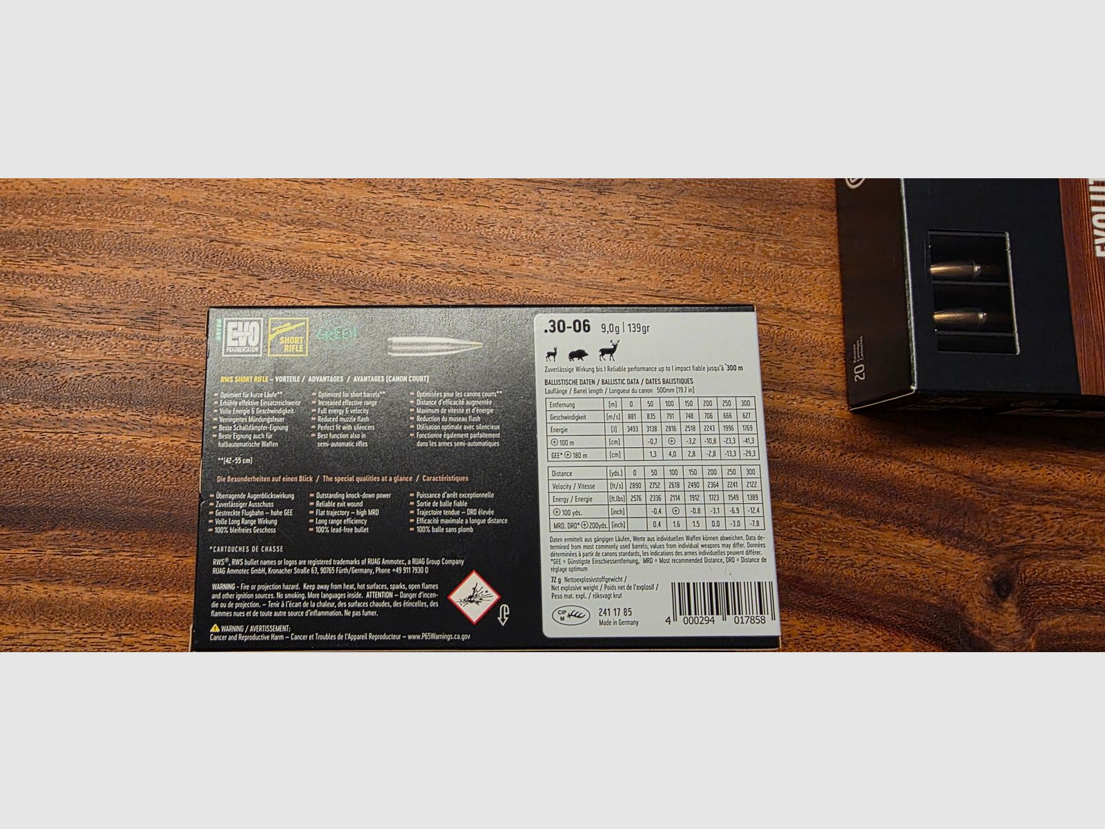 RWS Evo Green Short Rifle 30-06