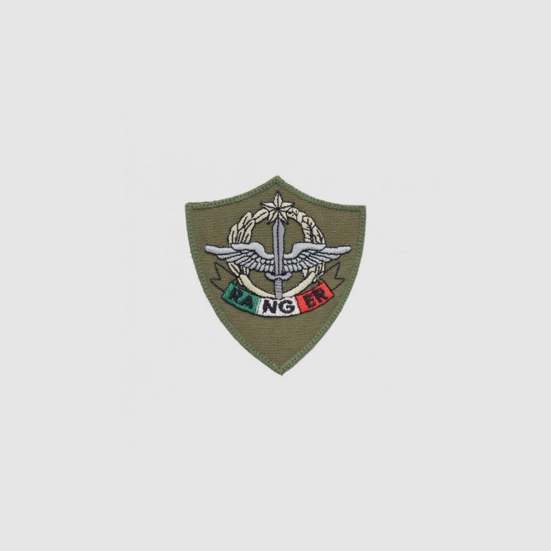 LA PATCHERIA PATCH "4. REGIMENT ALPINI PARACADUTISTI MONTE CERVINO RANGER" 7,5X8,5 CM BESTICKT OD