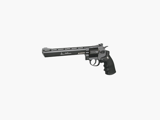 ASG – ACTION SPORT GAME Revolver Dan Wesson 8″ Schwarz – 4,5 mm Co2 Stahl-BBs