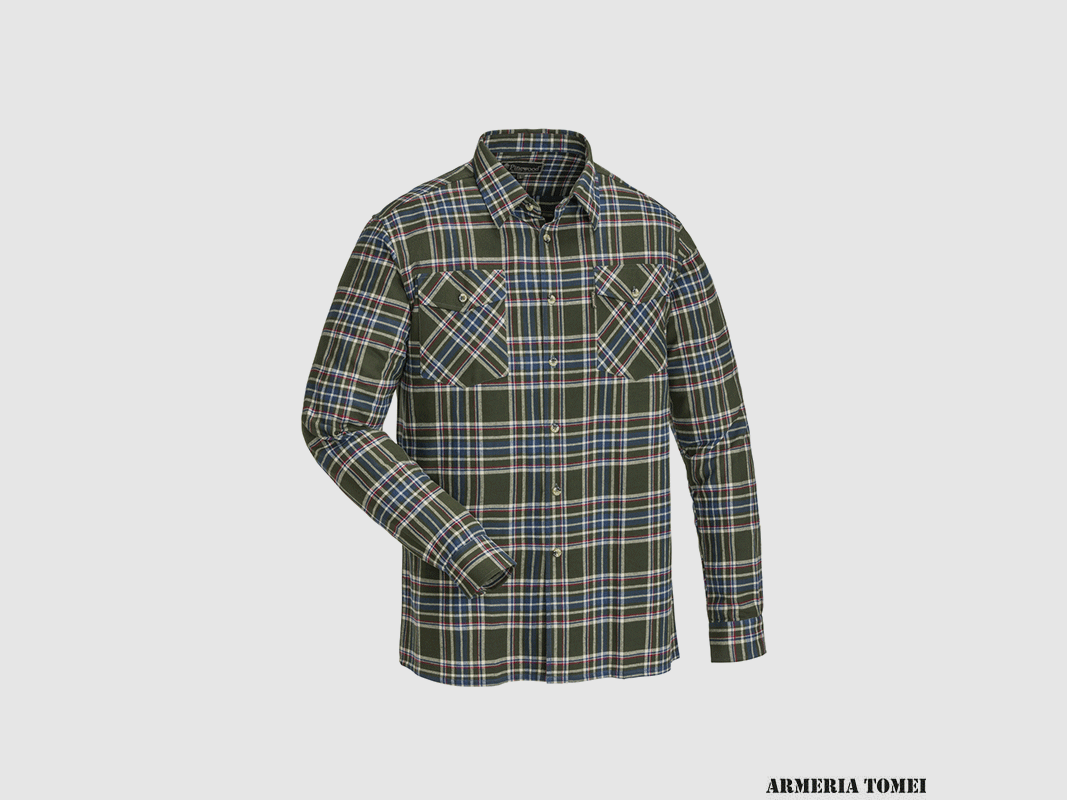 PINEWOOD – CAMICIA IN FLANELLA HÄRJEDALEN MOSS GREEN