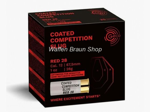 GECO COMP SLUG RED 28 12/67,5 28g 25ER
