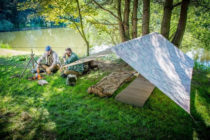 Helikon SUPERTARP Camping Tarp - Polyester Ripstop - US Woodland, image 29 of 88
