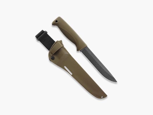Peltonen Knives M95 Ranger Puukko Sissipuukko FJP120 PTFE Beschichtung Kunststoffscheide braun FDE