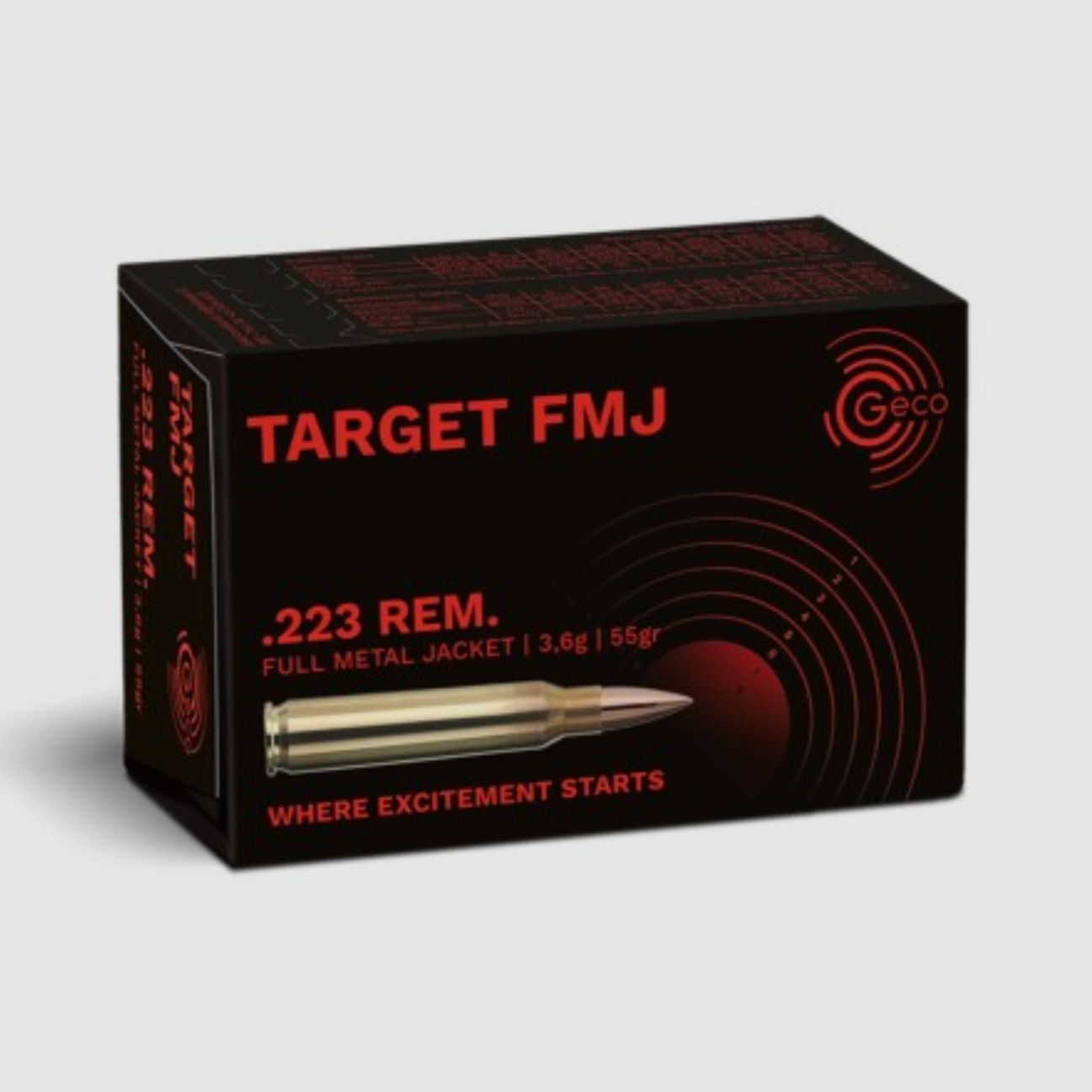 450  Schuß Geco Target FMJ 0.223 Remington