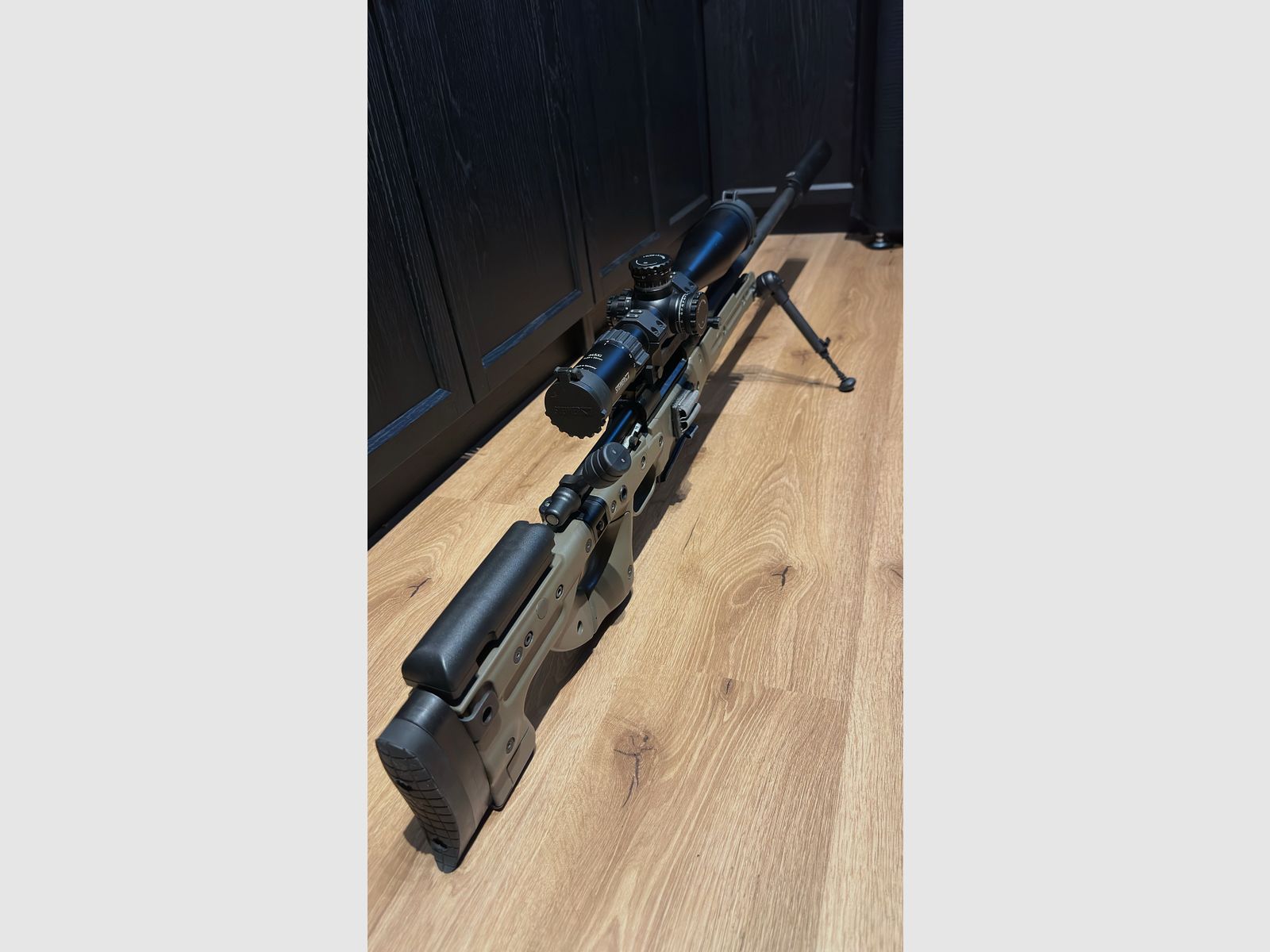 Remington 700 Police in G22 look Accurracy International AT AICS stone gray-olive, without optics/mount. Stock also available separately!