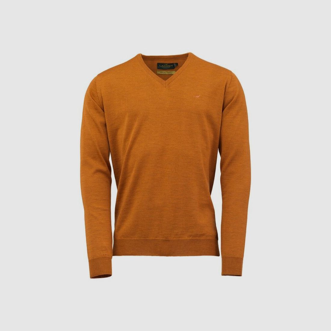 Laksen Herren Pullover Sussex V-Neck Merino Knitwear