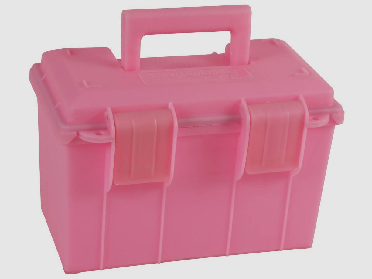 SmartReloader Munitionskiste mit Griff für Kaliber .50 – M2A1 rosa
