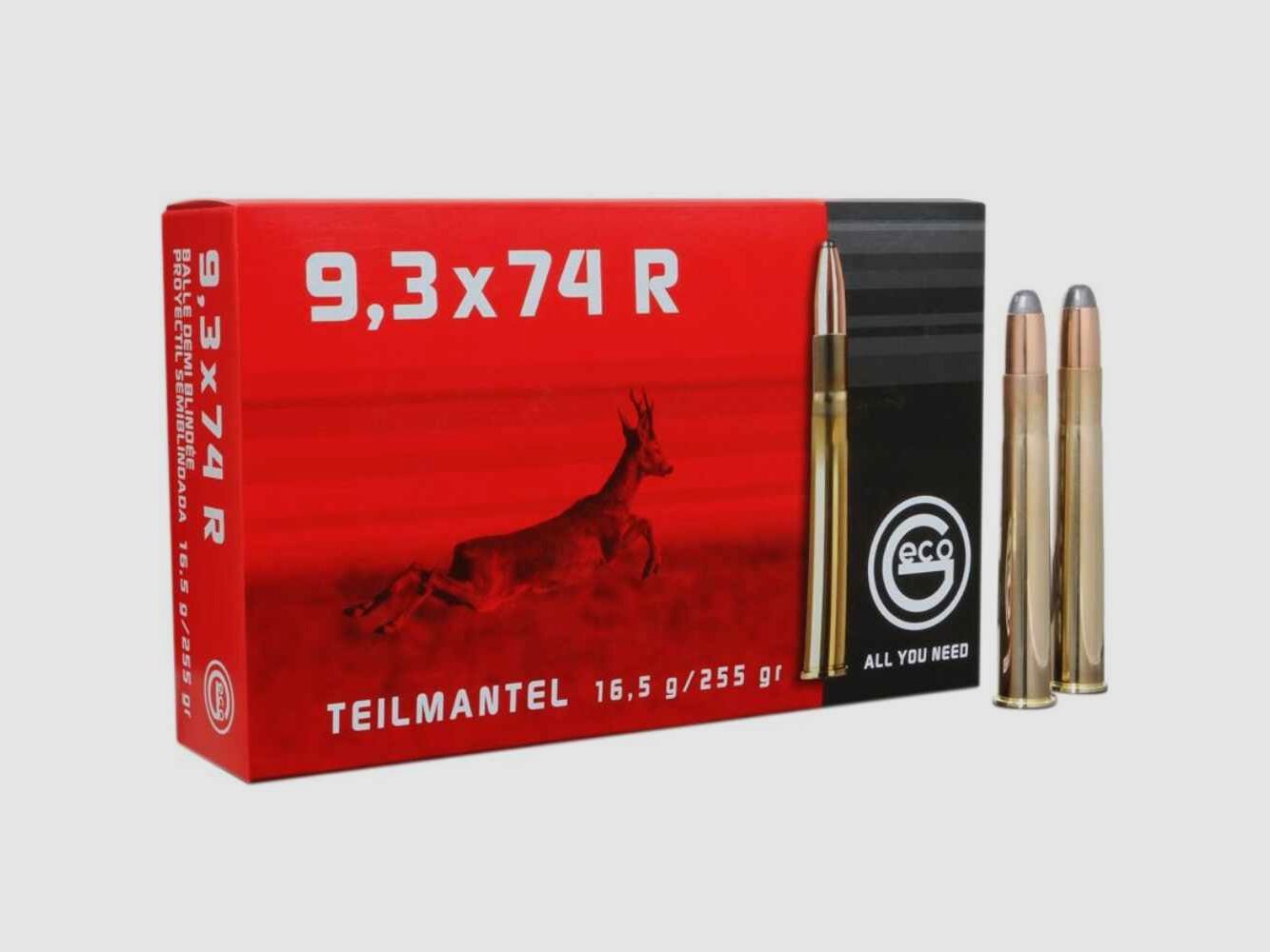 Geco rifle cartridges 9.3x74 R