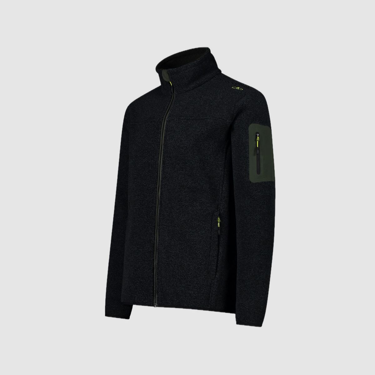 CMP Herren-Fleece Jacquard-Knit-Tech con motivo a rombi