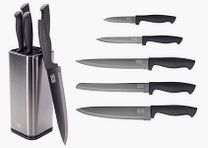 Taylor's Eye Witness, juego de cuchillos de cocina de 5 piezas TITANIUM, SoftGrip, bloque de cuchillos