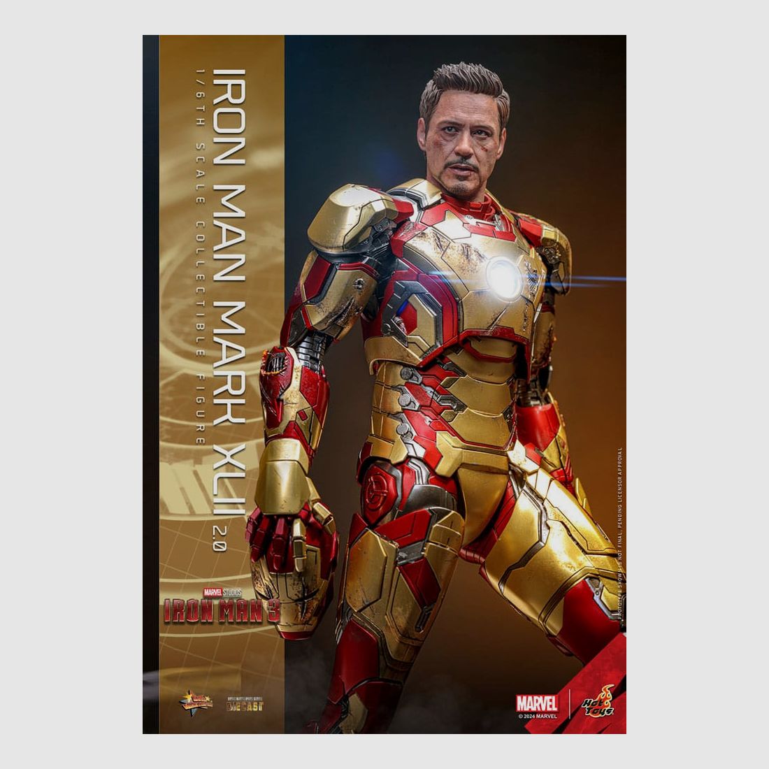 Iron Man 3 Movie Masterpiece Diecast Actionfigur 1/6 Iron Man Mark XLII (2.0) 32 cm | 43311