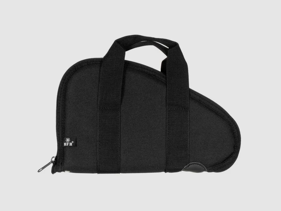 Pistolentasche mit Tragegriffen, abschließbar, Small (30cm), Schwarz