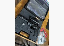 Luftpistolenset Walther Nighthawk 4,5 mm Diabolo Griffstück Schwarz (P18) Co2-Pistole