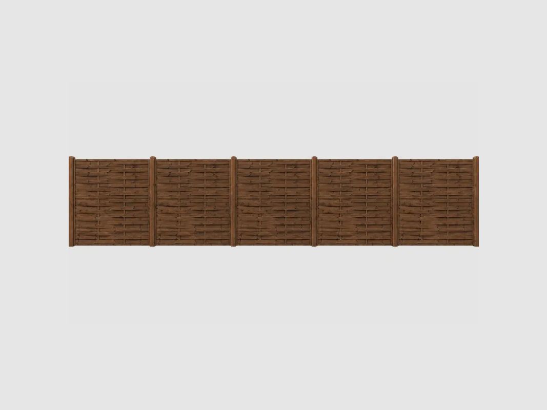 Kit recinzione in legno da 27 m - Altezza 180x2,5 cm, immagine 2 di 12