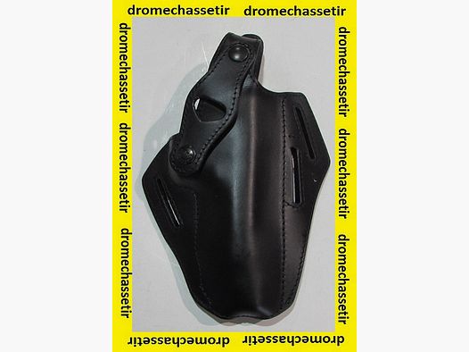 Holster droitier en Cuir pour Pistolet Beretta Mas G1, noir