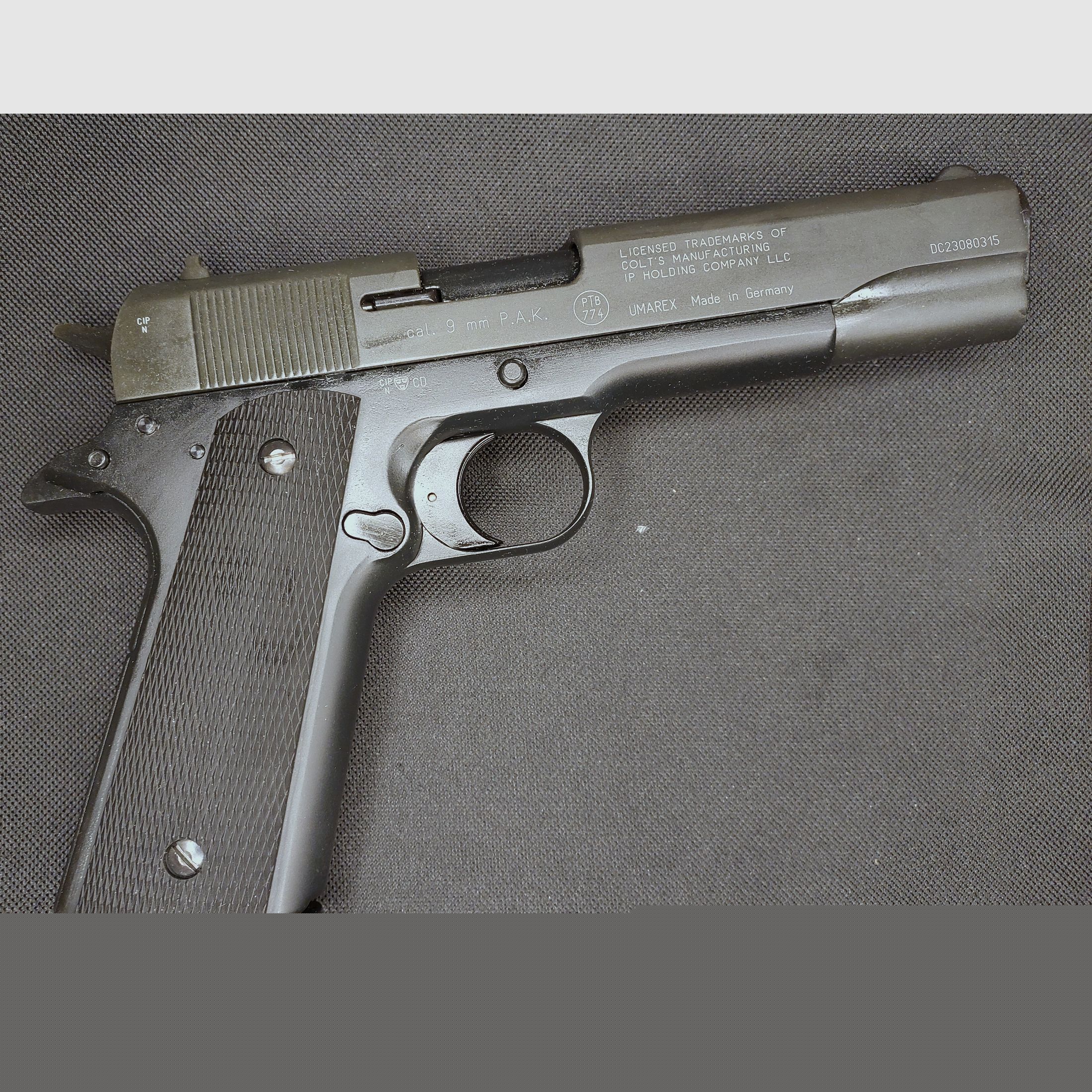 Colt Government 1911 A1 Pistolet alarmowy 9mm P.A.K. (PTB 774)