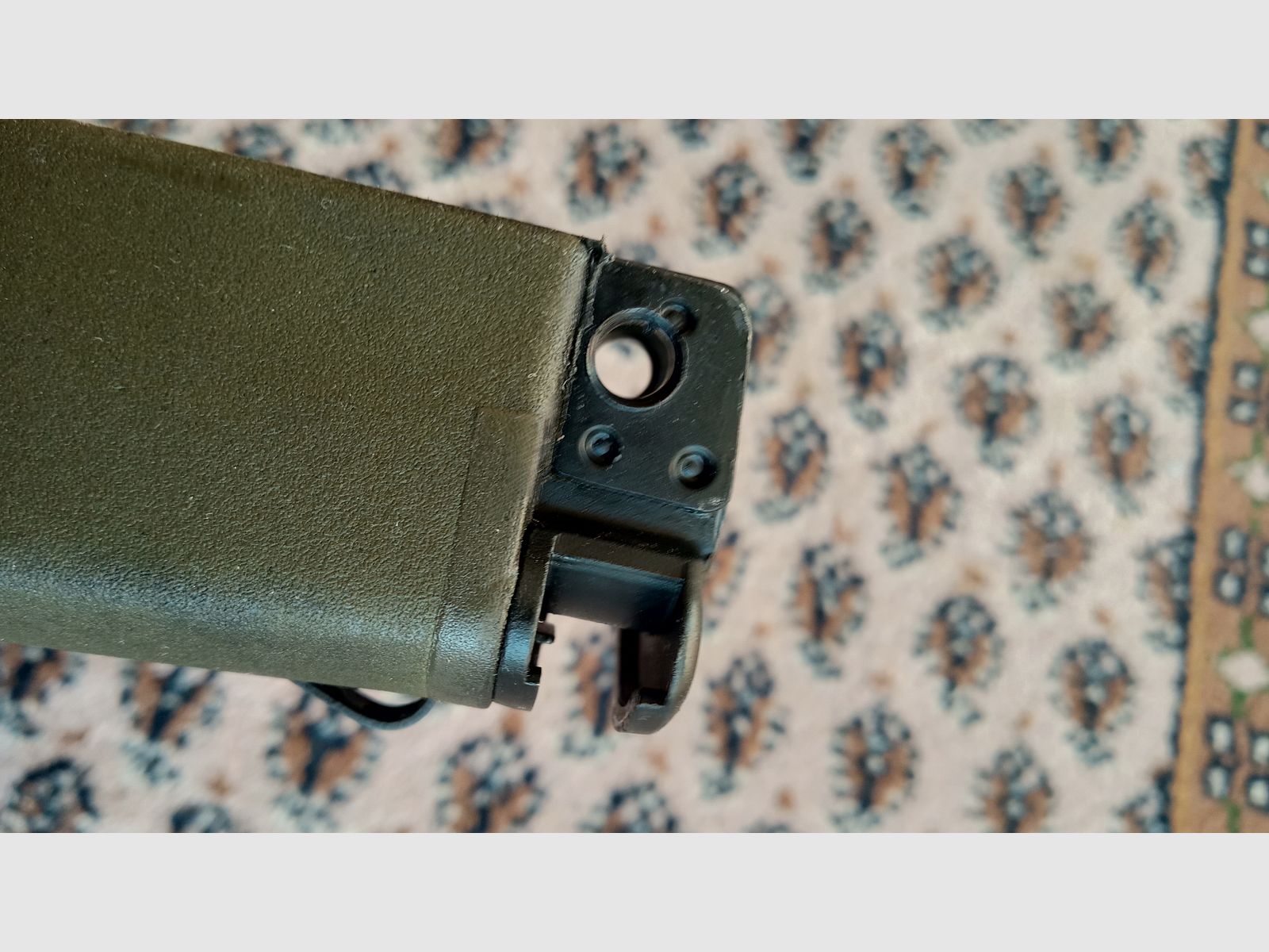 Original Griff & Trapezhandschutz für H&K G3A4 beide farblich abgestimmt in NATO Grün und Zweibein geeignet // G3 und Klone Handschutz + Pistolengriff / G3A3 G3SG1 MKE T41 HK91 VFC Co2 Umarex