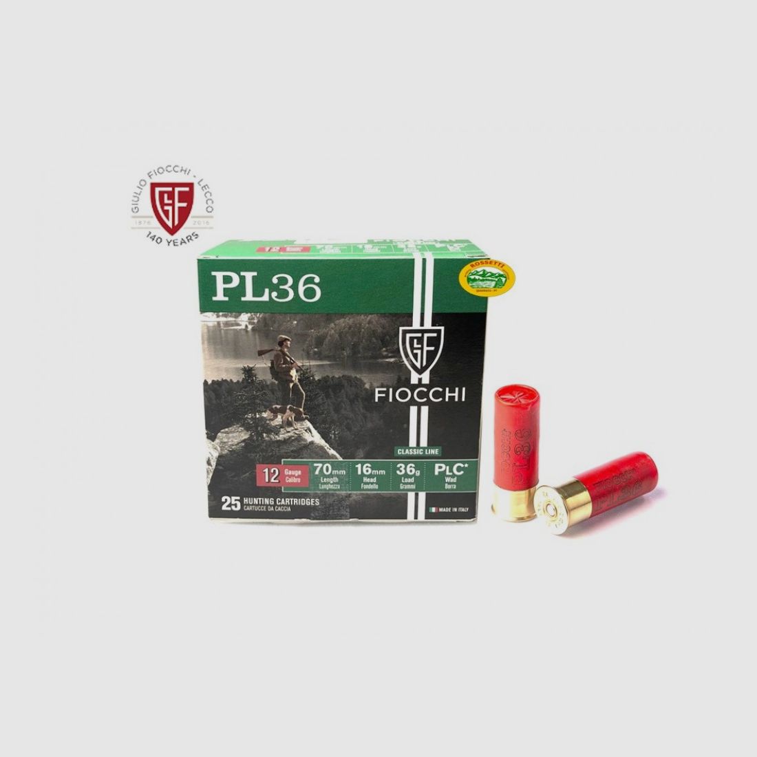 FIOCCHI Patronen PL36 Kal.12 gr.36 pb.7